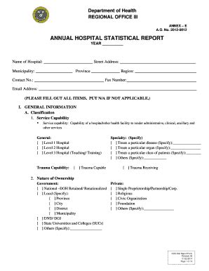 hfpddc|Online Health Facility Statistical Report System.